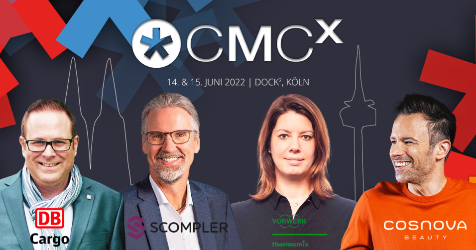 ????️ Vorwerk, DB Cargo, Scompler, cosnova – weitere Top-Speaker:innen auf der CMCX 2022